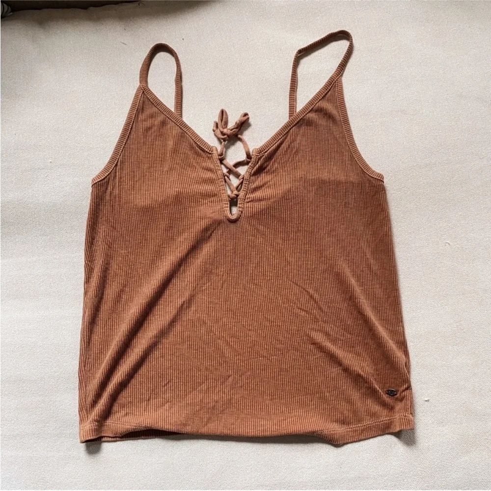 Soft and Sexy American Eagle | Size XL | Ribbed Women’s Top Rust - Picture 1 of 5